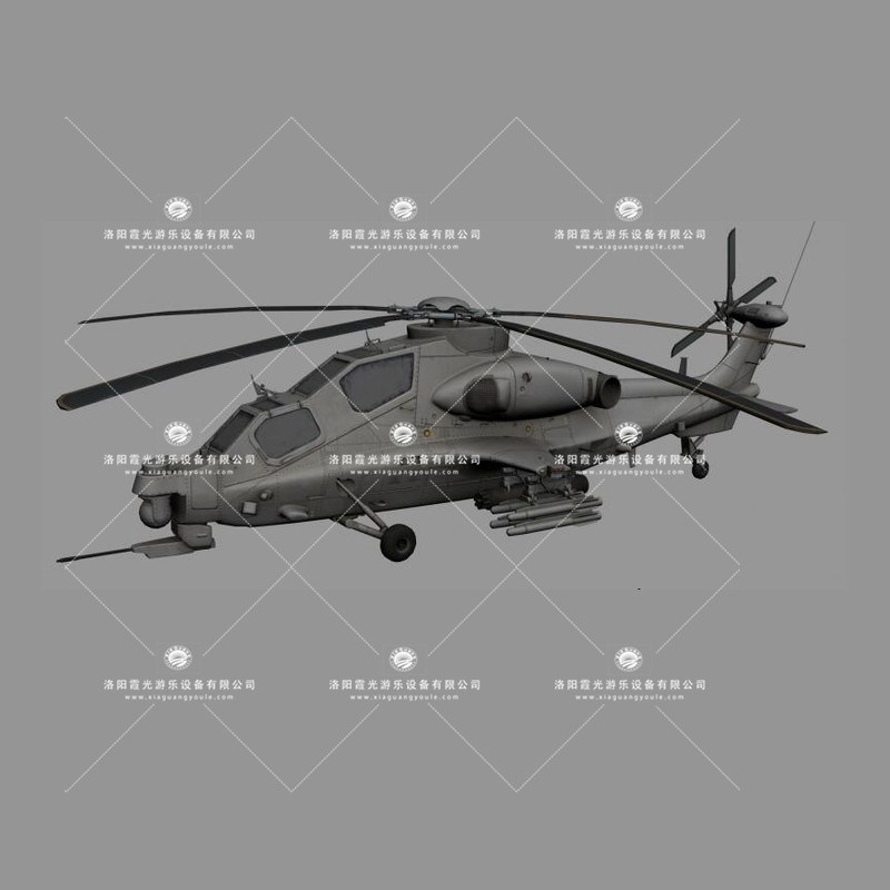 西双版纳武装直升机3D模型